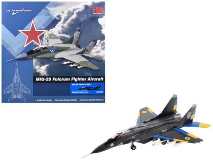 Mikoyan MIG-29 Fulcrum Aircraft "Ghost of Kyiv 40th Tactical Aviation Brigade Vasylkiv Air Base" (2023) Ukrainian Air Force "Air Power Series" 1/72 Diecast Model by Hobby Master  free shipping USA