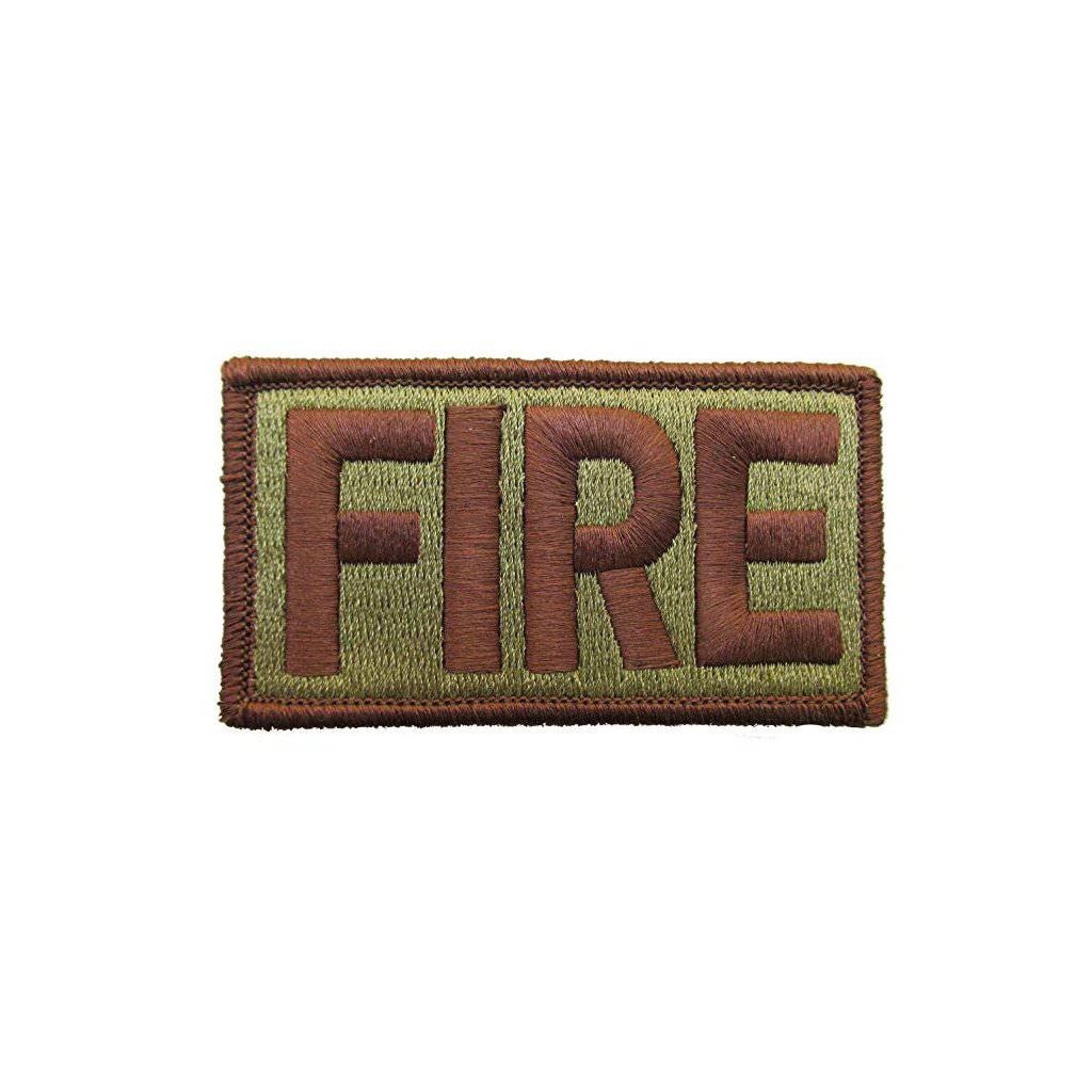 US Air Force FIRE OCP Brassard with Spice Brown Border and Hook Fastener