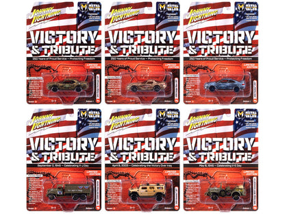"Military" Set A of 6 pieces 2025 Release 1 Limited Edition Diecast Models by Johnny Lightning  free shipping USA