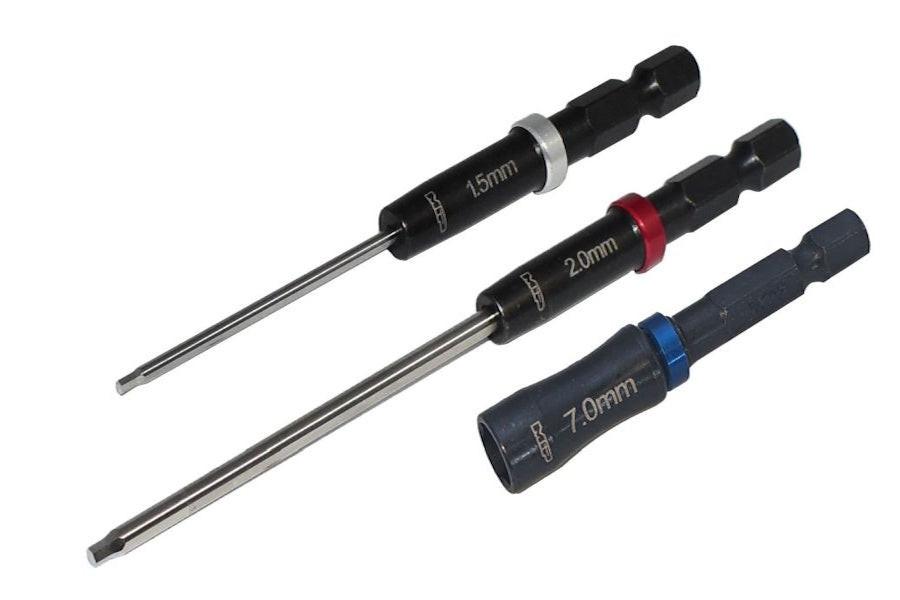 MIP 9625 Gen 2 Speed Tip Hex/Nut Driver Power Tool Set (Metric) 1.5, 2.0 & 7.0mm