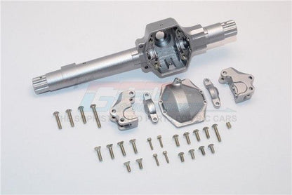 GPM ALUMINUM FRONT OR REAR AXLE HOUSING AXIAL SMT / RR10 BOMBER GUNSILVER