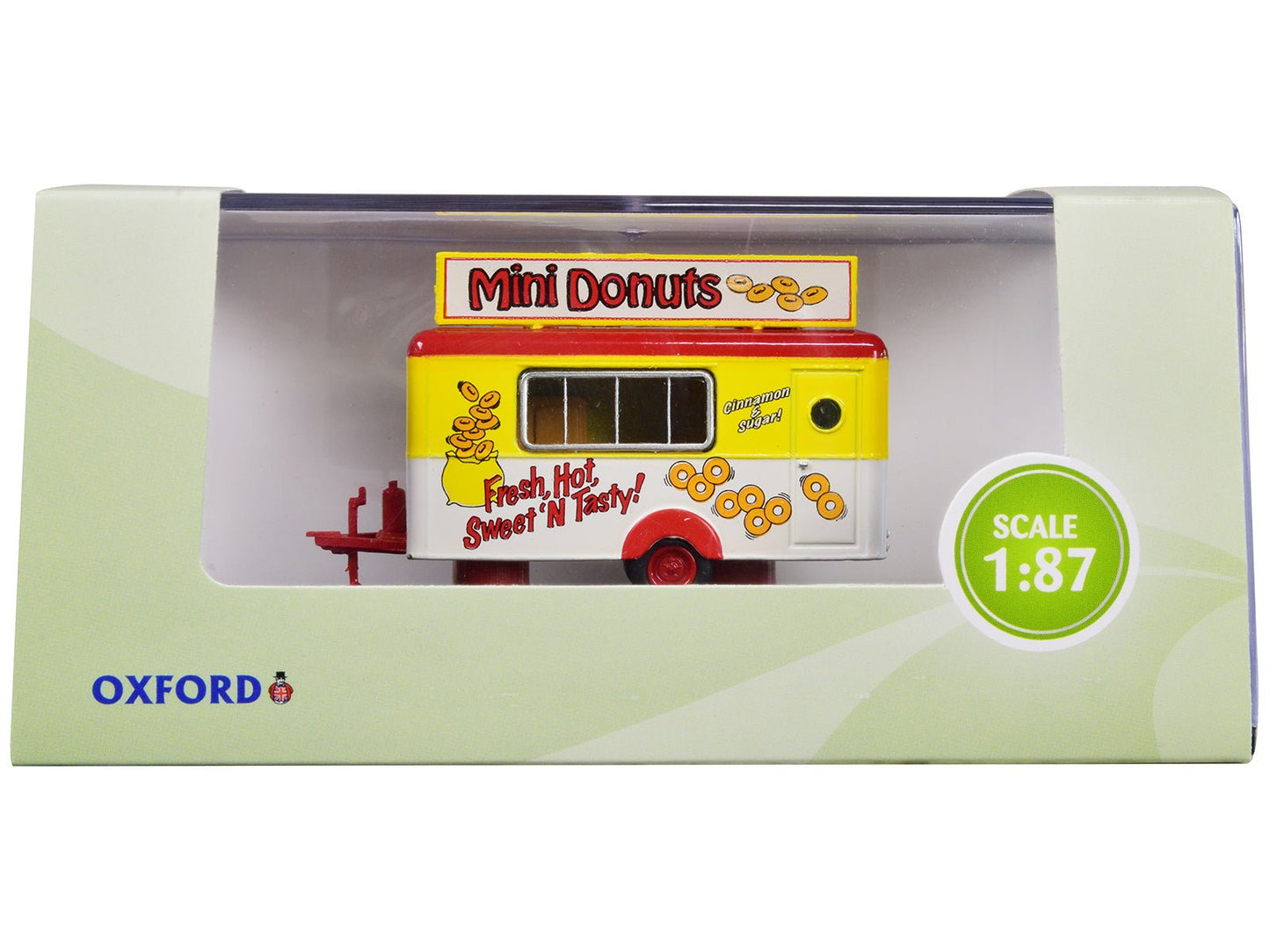Mobile Food Trailer "Mini Donuts" 1/87 (HO) Scale Diecast Model by Oxford Diecast  free shipping USA