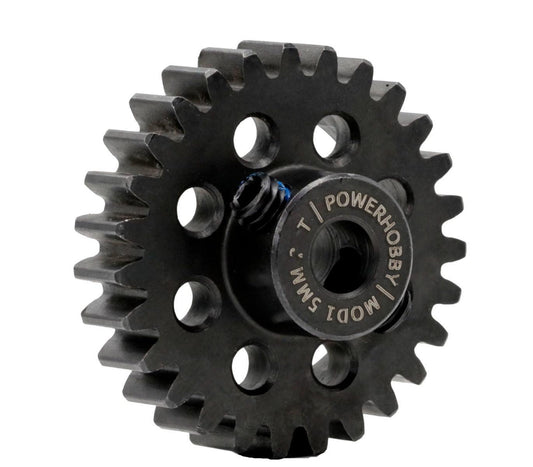 Powerhobby Hardened Steel 28T Mod1 5mm Pinion Gear Mod 1 Speed Run / Drag Racing