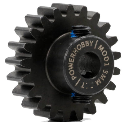 Powerhobby Hardened Steel 16T Mod1 5mm Pinion Gear Mod 1 Speed Run / Drag Racing