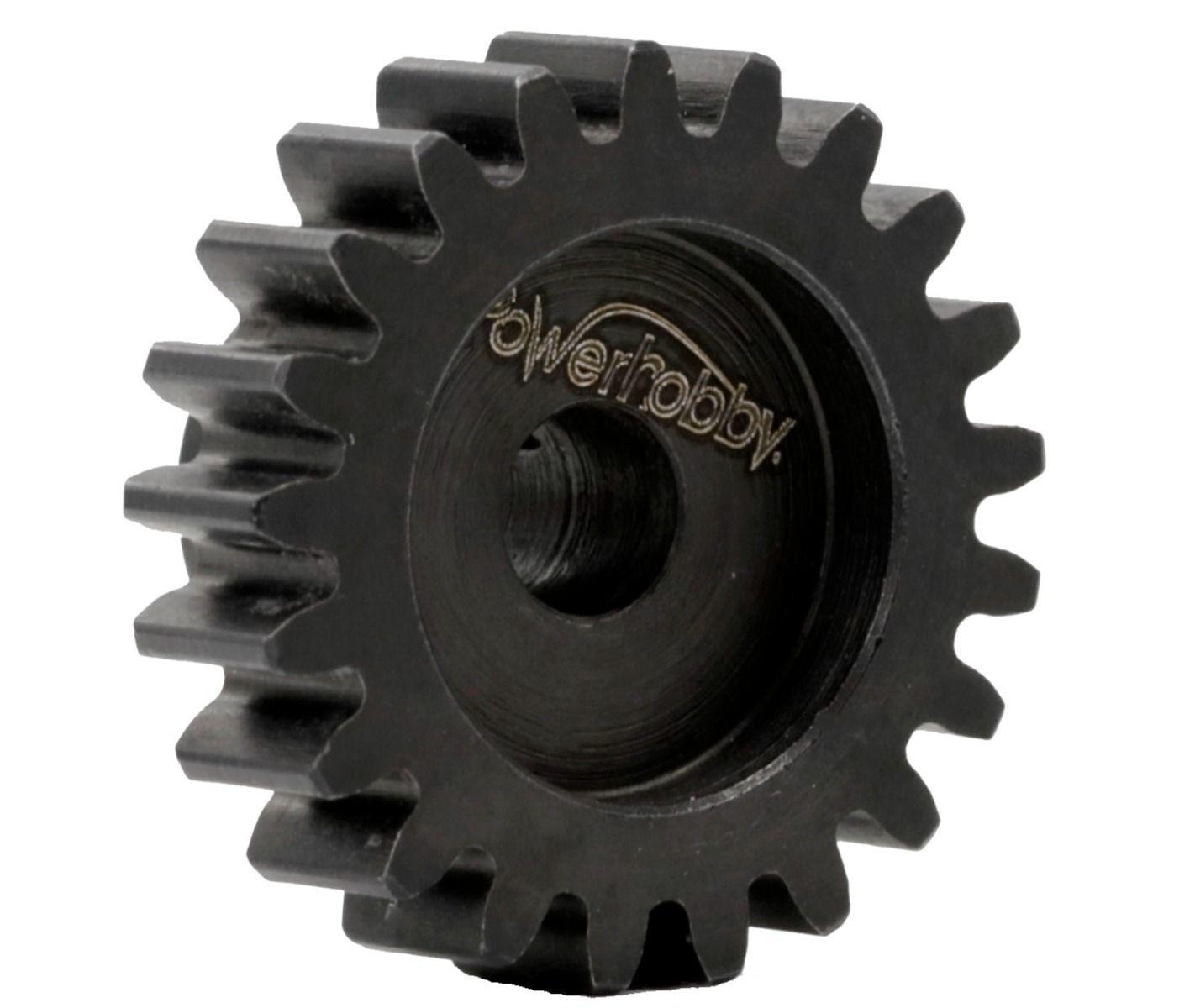 Powerhobby Hardened Steel 19T Mod1 8mm Pinion Gear MOD 1 Speed Run / Drag Racing