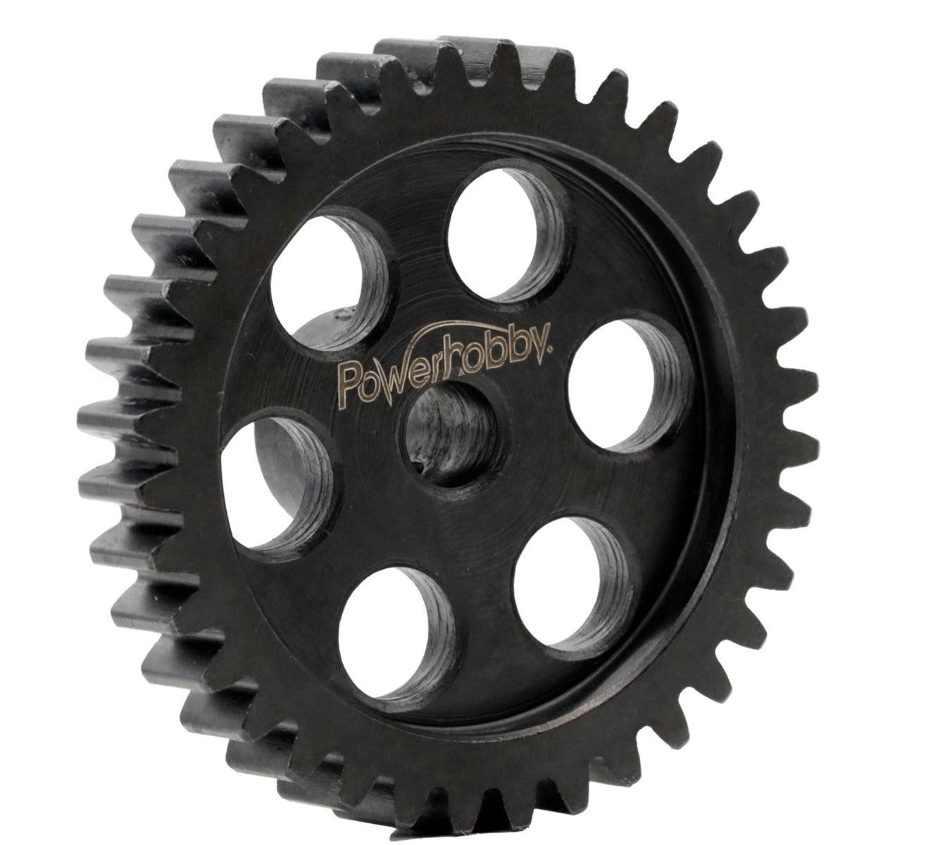 Powerhobby Hardened Steel 34T Mod1 5mm Pinion Gear Mod 1 Speed Run / Drag Racing