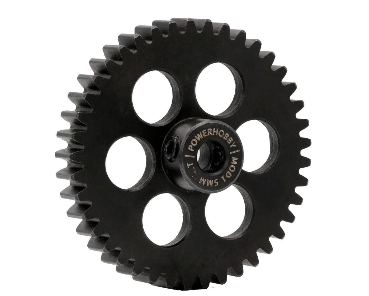 Powerhobby Hardened Steel 41T Mod1 5mm Pinion Gear Mod 1 Speed Run / Drag Racing