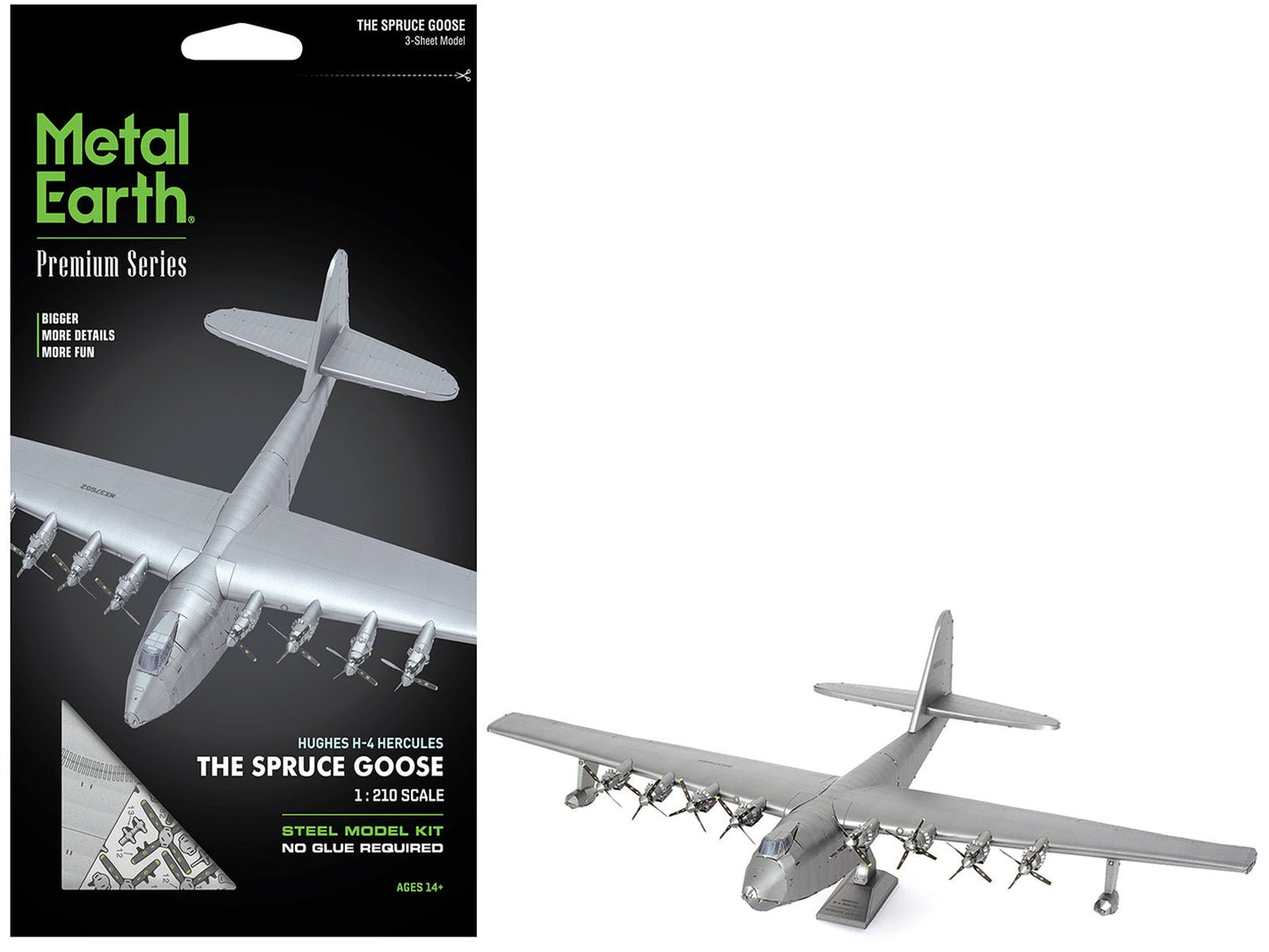 Model Kit Hughes H-4 Hercules Flying Boat "The Spruce Goose" (Moderate Difficulty) Steel Model by Metal Earth  free shipping USA