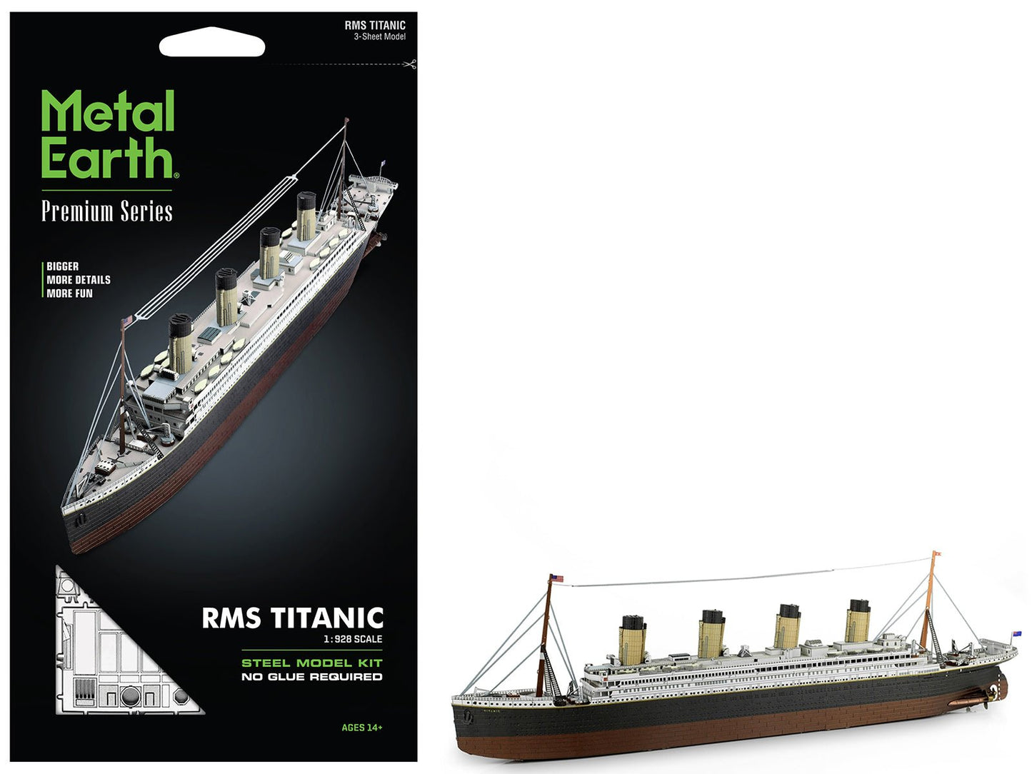 Model Kit RMS Titanic Ship (Moderate Difficulty) Steel Model by Metal Earth  free shipping USA