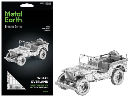 Model Kit Willys Overland Jeep (Challenging Difficulty) Steel Model by Metal Earth  free shipping USA
