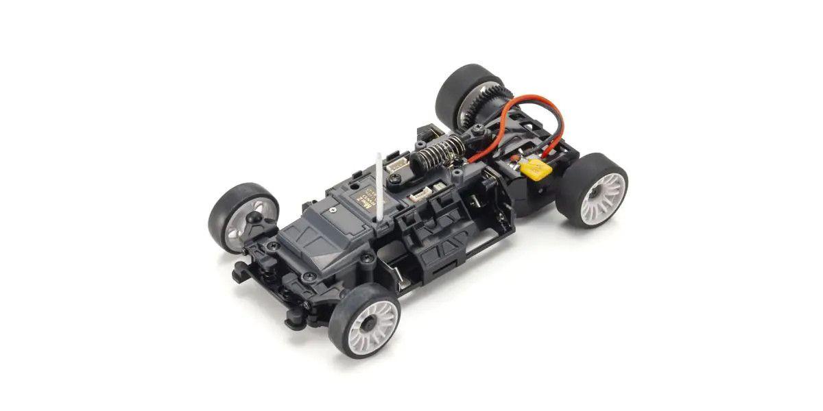 Kyosho 32356GMW MINI-Z RWD MR04 Chevrolet Corvette C8.R Gunmetal/White