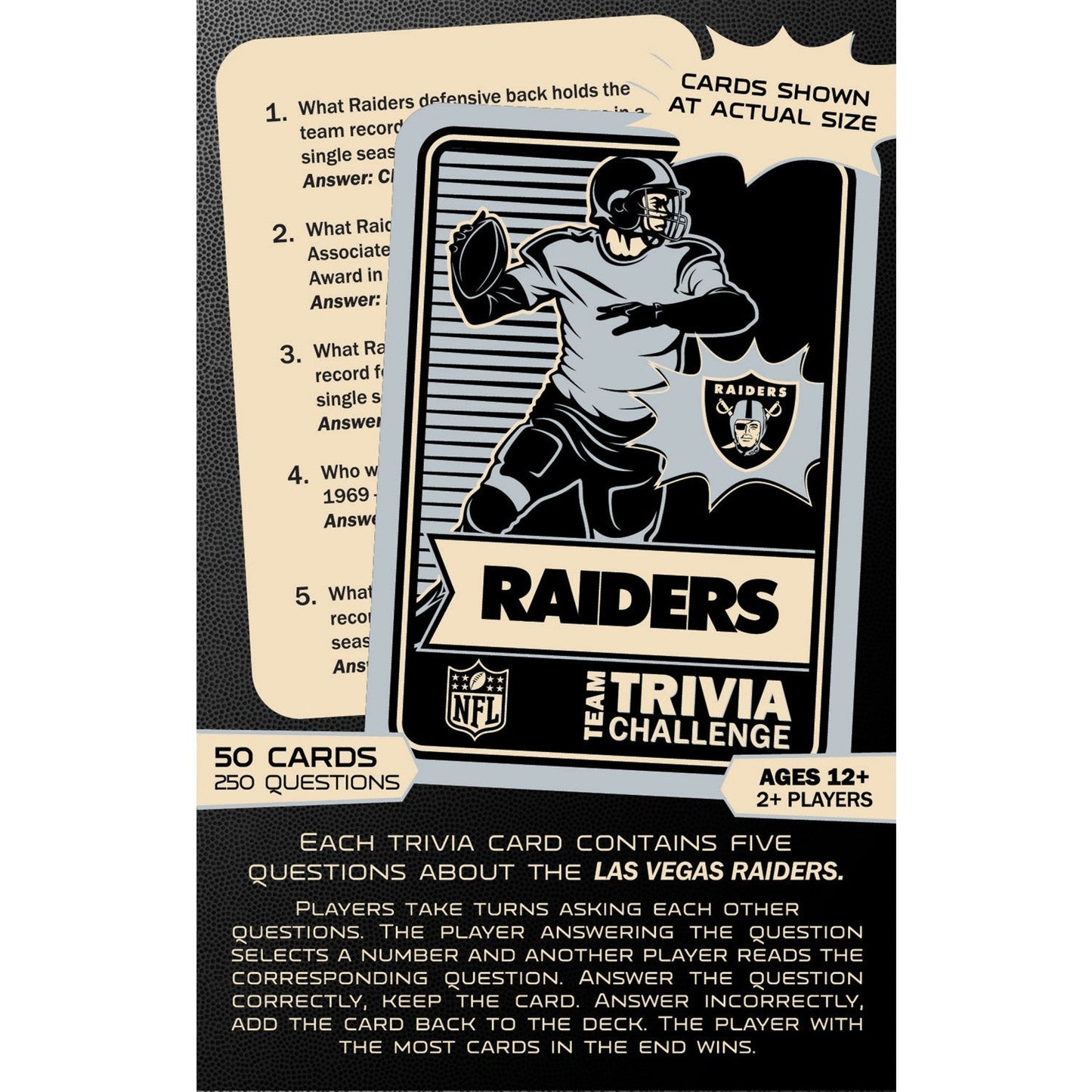 Las Vegas Raiders Trivia Challenge by MasterPieces Puzzle Company INC