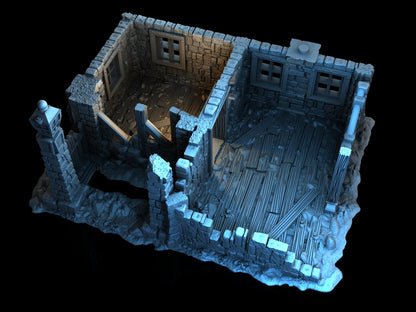 Adrian-3DP4U - House Ruins 3 - 28mm