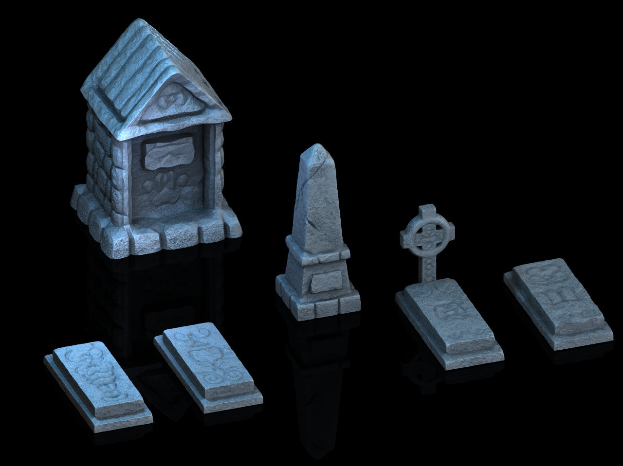 Adrian-3DP4U - Graveyard Sets 1 & 2 - 28mm