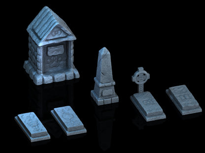 Adrian-3DP4U - Graveyard Sets 1 & 2 - 28mm