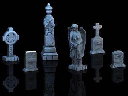 Adrian-3DP4U - Graveyard Sets 1 & 2 - 28mm