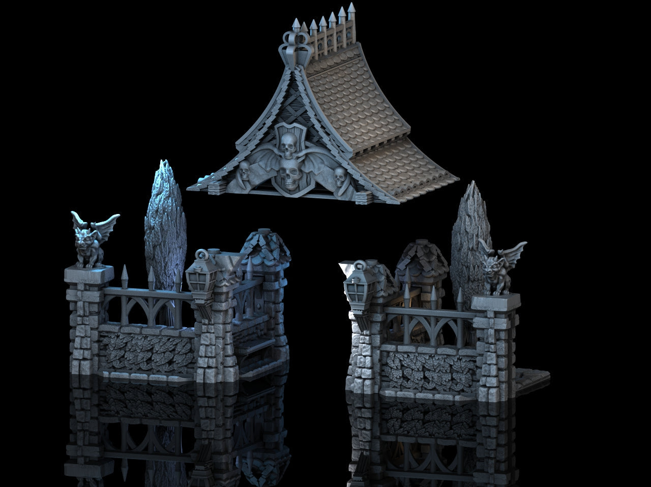 Adrian-3DP4U - Lychgate - 28mm