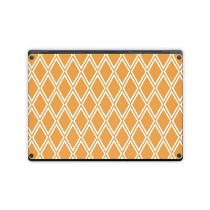 Orange Checks - Microsoft Surface Laptop Skin