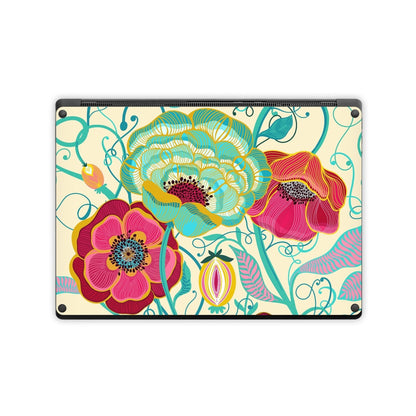 Golden Flowers - Microsoft Surface Laptop Skin