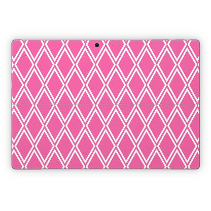 Pink Checks - Microsoft Surface Pro Skin