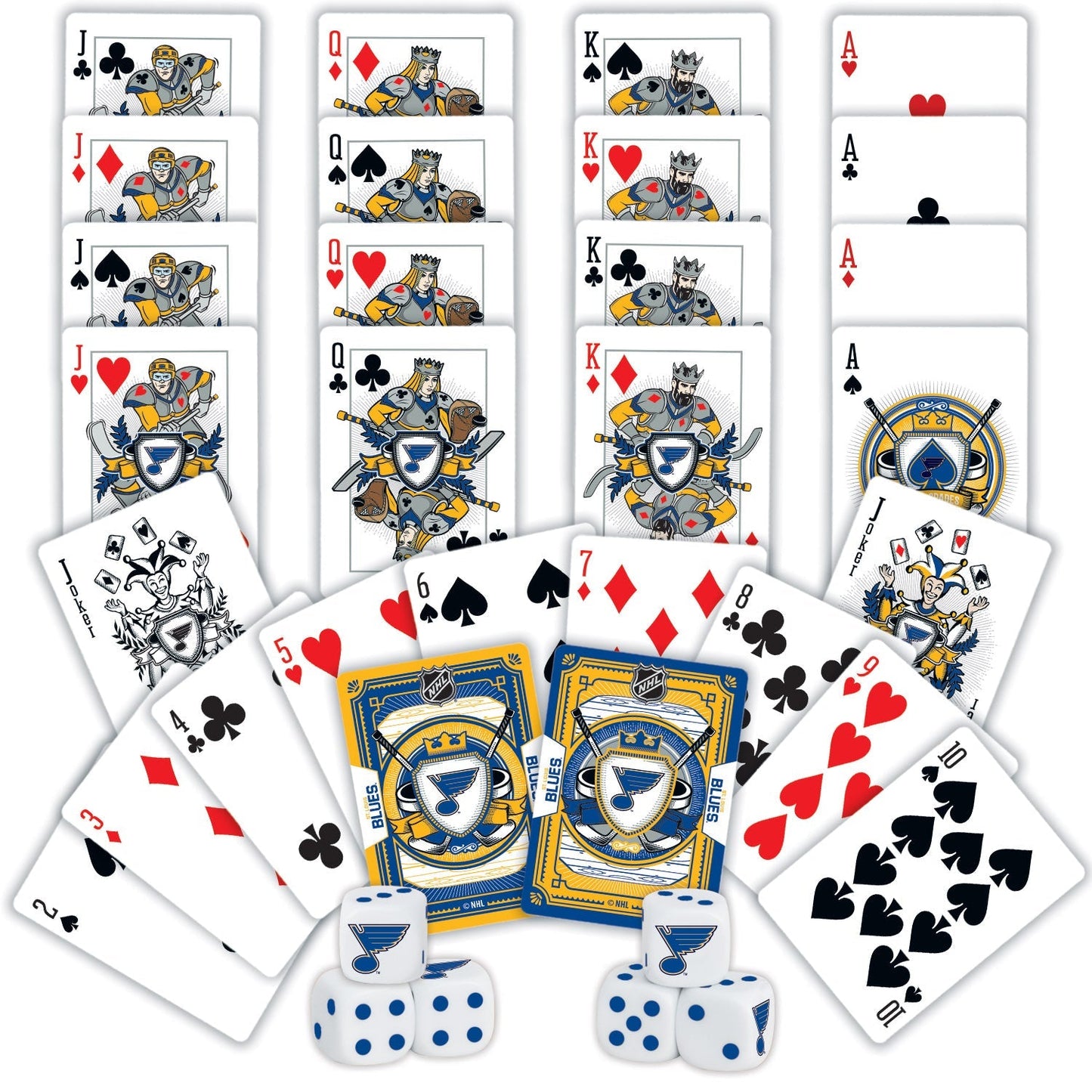 St. Louis Blues - 2-Pack Playing Cards & Dice Set by MasterPieces Puzzle Company INC