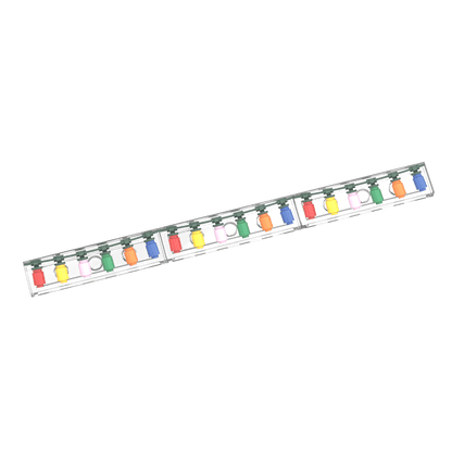 Christmas String Lights 'Clear' - Xmas Decor - Custom Printed - Made Using LEGO® Parts
