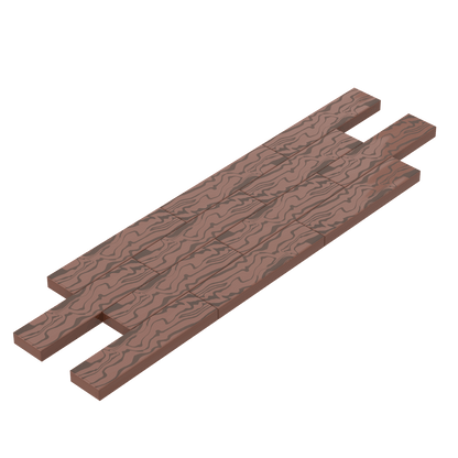 Wood Plank Tile- Custom Printed - Made with LEGO® Parts
