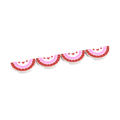 Valentine's Day Bunting - Seasonal Decor - Custom Printed - Made Using LEGO® Parts