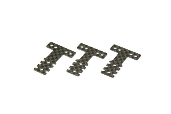 Kyosho MZW403SB Carbon Rear Suspension Plate Set (Soft/MM/LM/MM2, 3pcs)