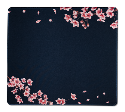 Navy Blossom Desk Mat