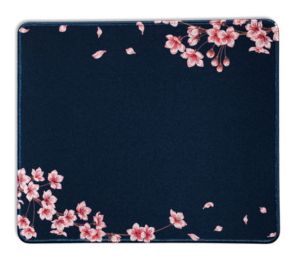 Navy Blossom Desk Mat