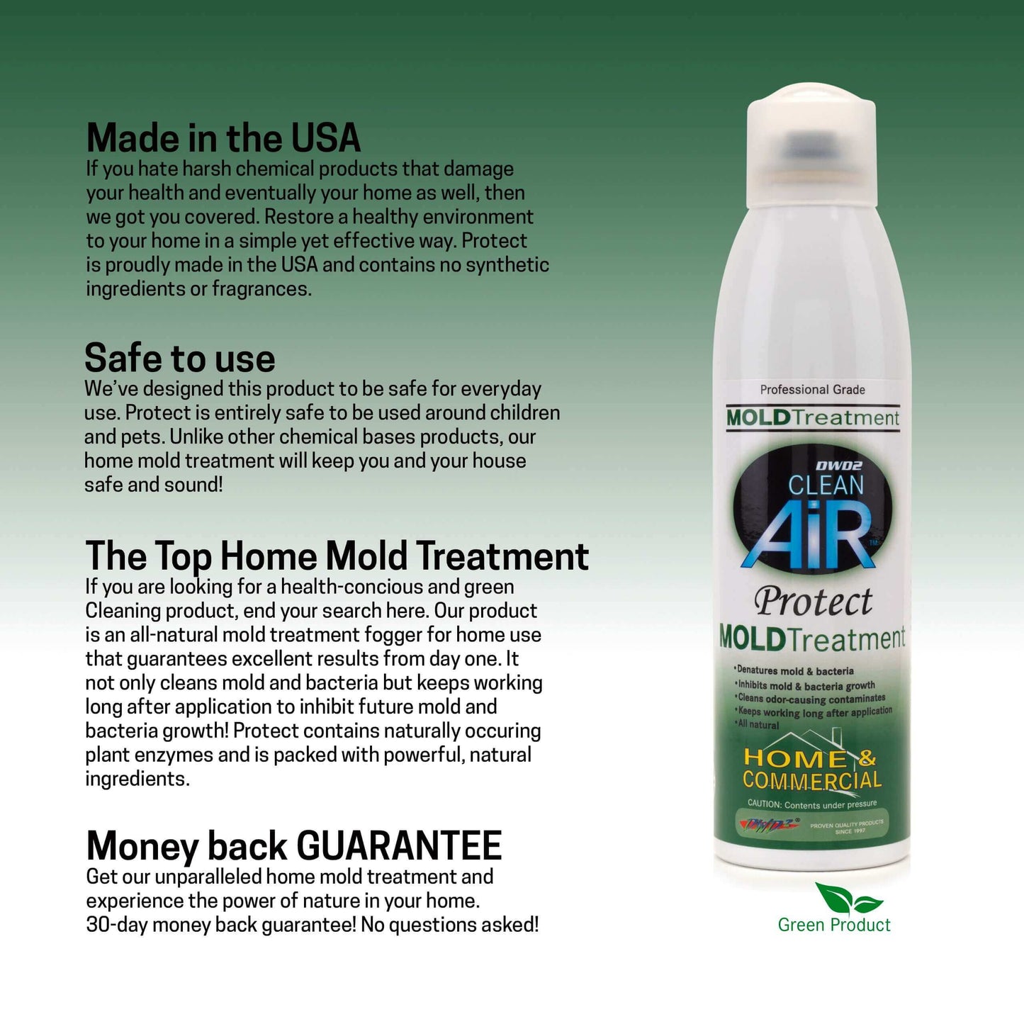DWD2 Protect™ Home & Commercial Mold-Odor Treatment Plant-Based Malodor Remover Fogger by The DWD2 System, Inc.
