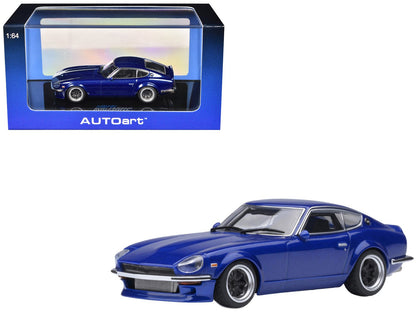 Nissan Fairlady Z RHD (Right Hand Drive) "Akuma No Z" Blue Metallic "Wangan Midnight - Comic #4 Version" Manga 1/64 Model Car by Autoart  free shipping USA