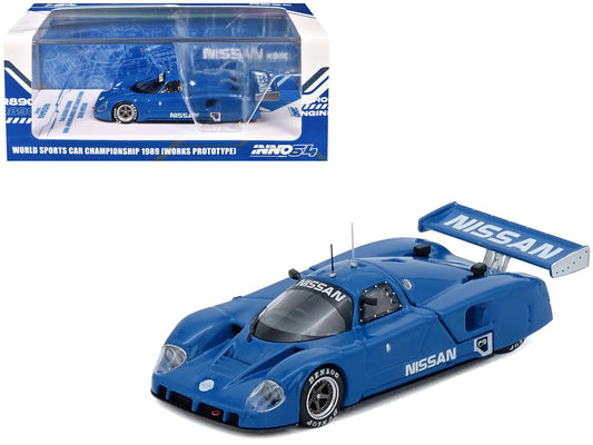 Nissan R89C "Works Prototype" Blue "World Sports Car Championship" (1989) 1/64 Diecast Model Car by Inno Models  free shipping USA