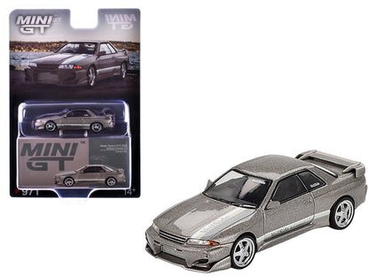 Nissan Skyline GT-R (R32) RHD (Right Hand Drive) "Veilside Combat C-I" Gray Metallic Limited Edition 1/64 Diecast Model Car by Mini GT  free shipping USA