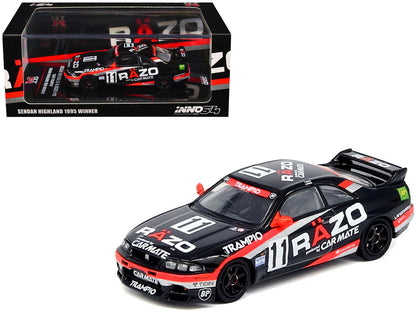 Nissan Skyline GT-R (R33) RHD (Right Hand Drive) #11 "Razo Trampio" N1 Super Endurance Series "Sedan Highland" (1995) 1/64 Diecast Model Car by Inno Models  free shipping USA