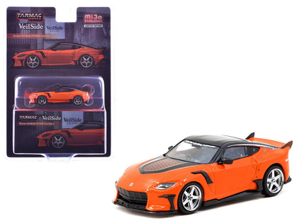 Nissan VeilSide FFZ400 Fairlady Z RHD (Right Hand Drive) Orange with Black Top "Global64" Series 1/64 Diecast Model by Tarmac Works  free shipping USA