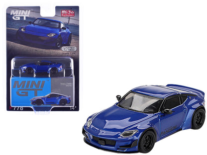 Nissan Z "Pandem" Seiran Blue Metallic Limited Edition to 4800 pieces Worldwide 1/64 Diecast Model Car by Mini GT  free shipping USA