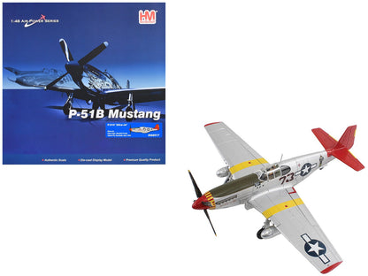 North American P-51C Mustang Fighter Aircraft "Alice-Jo Capt. Wendell Pruitt 302nd FS Italy" (1945) United States Army Air Force "Air Power Series" 1/48 Diecast Model by Hobby Master  free shipping USA