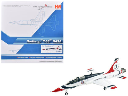 Northrop T-38 NASA Aircraft "#1 Thunderbirds" (1970s) United States Air Force "Air Power Series" 1/72 Diecast Model by Hobby Master  free shipping USA