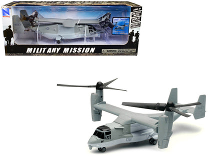 Bell Boeing V-22 Osprey Aircraft #02 Gray "US Air Force" "Military Mission" Series 1/72 Diecast Model by New Ray  free shipping USA