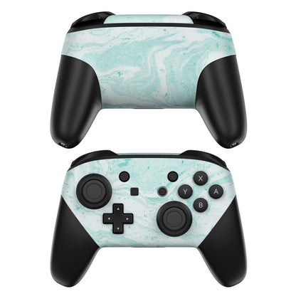 Winter Green Marble - Nintendo Switch Pro Controller Skin