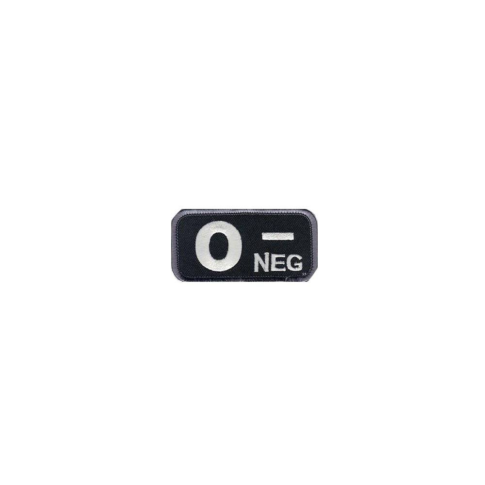 O- Blood Type Tactical/Police Patch with Hook Fastener