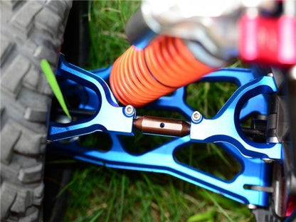 GPM SPRING STEEL ALUMINUM F/R ADJUSTABLE UPPER ARMS TRAXXAS X-MAXX 4X4 BLUE