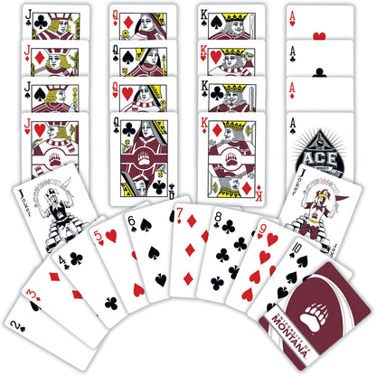 Montana Grizzlies Playing Cards - 54 Card Deck by MasterPieces Puzzle Company INC