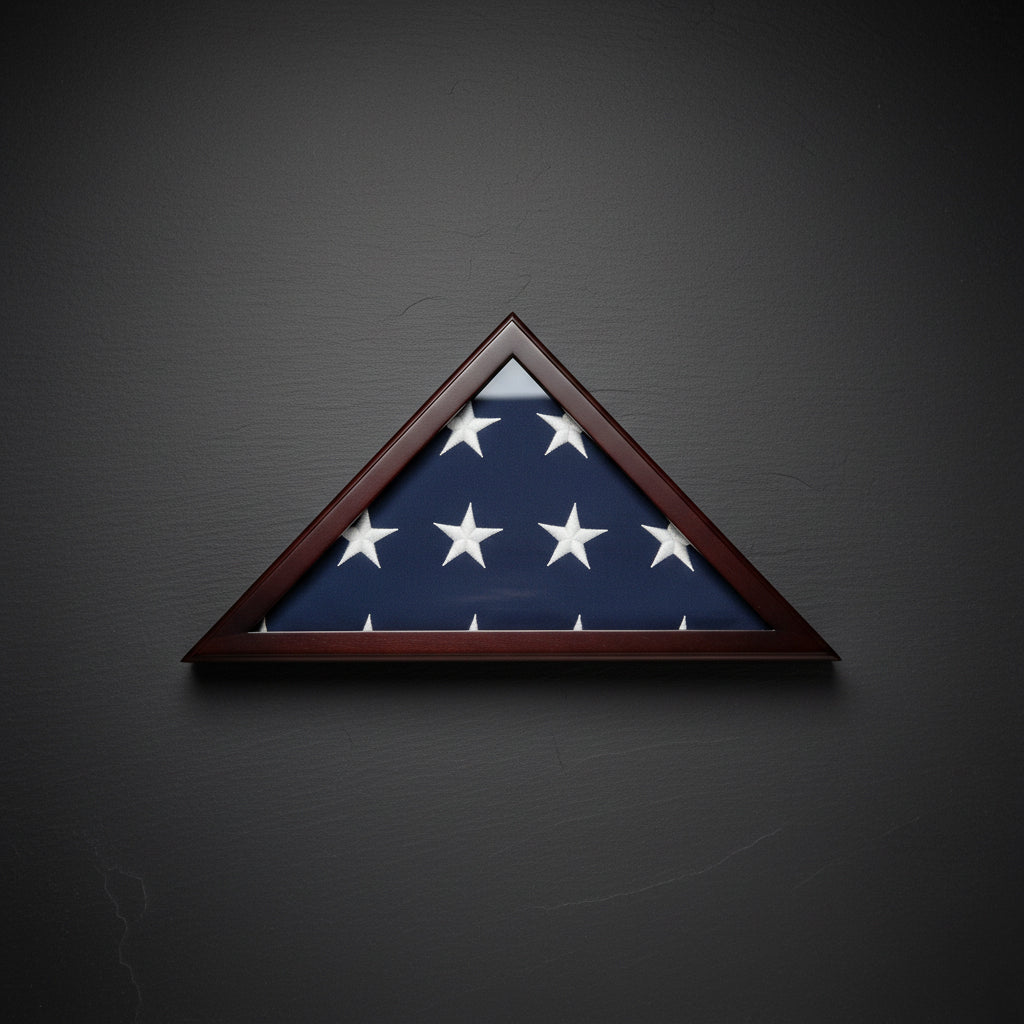 Officers Flag Display Case for 3Ft X5Ft Flag designed to hold a 3ft x 5ft flag