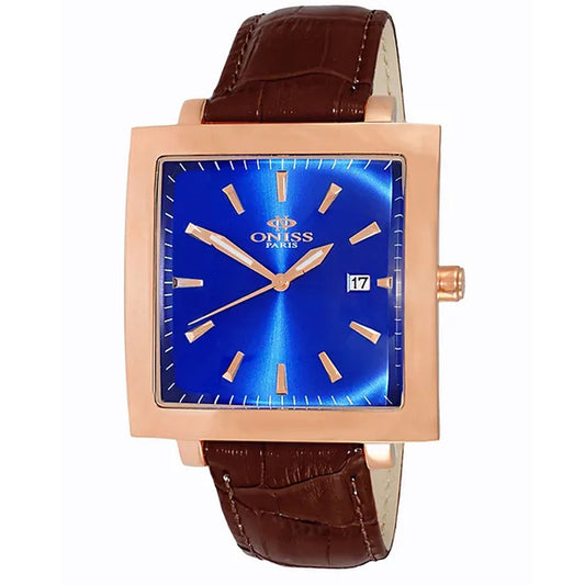 Oniss Men's Quad Blue Dial Watch - ON4444-MRGBU by Balec Group