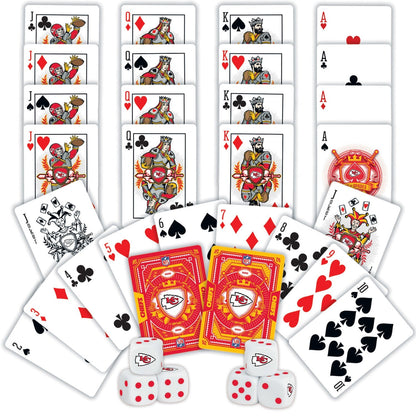 Kansas City Chiefs - 2-Pack Playing Cards & Dice Set by MasterPieces Puzzle Company INC