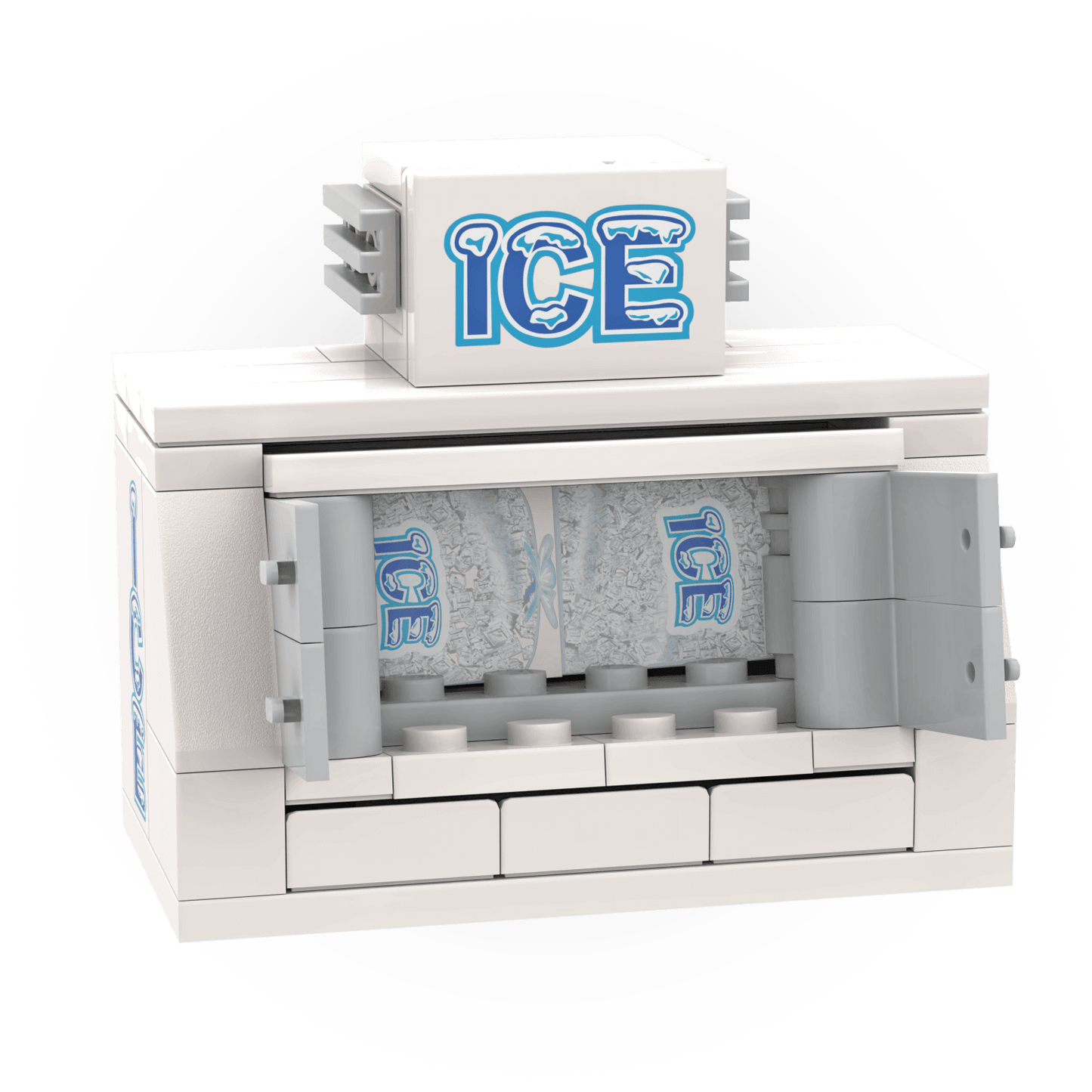 Ice Vending Machine - Gas Station - Custom Building Set - Made Using LEGO® Parts