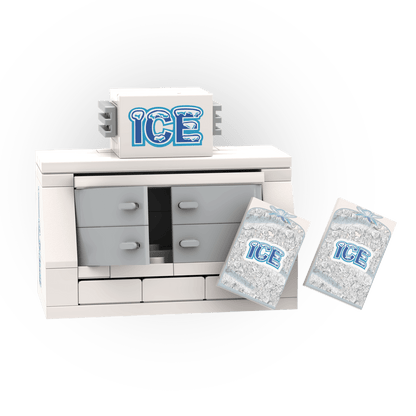 Ice Vending Machine - Gas Station - Custom Building Set - Made Using LEGO® Parts